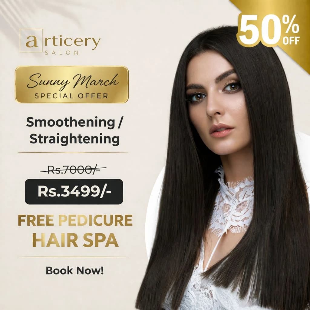 Smoothening / Straightening — 50% off at Articery Salon
